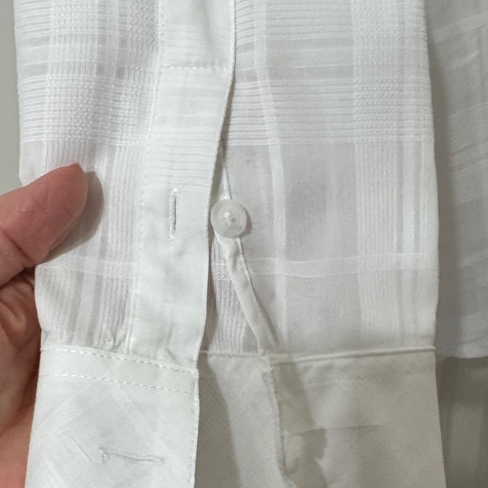 Sanctuary White Plaid Button Down Shirt - Picture 4 of 8